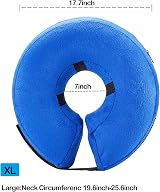 Emwel Pet Inflatable Collar for X-Large Dogs Comfy Recovery Cone XL view 3