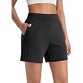 ODODOS Women's Modal Soft Casual Shorts with Pockets High Waist Comfy Lounge Shorts- 5" Inseam