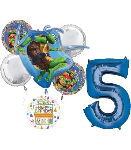 TMNT Teenage Mutant Ninja Turtles Folienballon 45,7 Cm - Mit Selbstdichtendem Ventil Für Helium Oder Luft