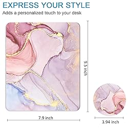 iDonzon Square Mouse Pad with Coaster, Soft Cute