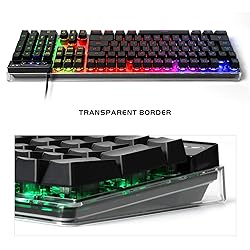 Gaming Keyboard and Mouse Combo, K1 RGB LED Backlit