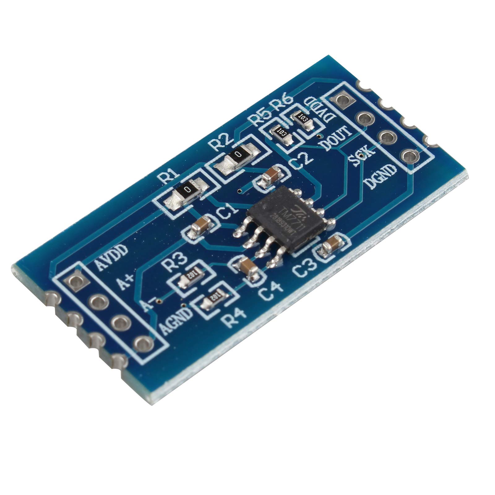 HALJIA TM7711 Module/Electronic Weighting Sensor 24 Ad Module Microcontroller HX710A High precision Pressure Sensors Designed for High Precision Electronic Scale Compatible with Software and Hardware