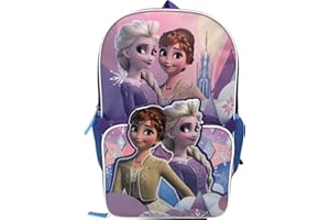 Fast Forward Kid's Licensed POP-OUT 16" Backpack With Lunch Box Combo Set (Frozen)