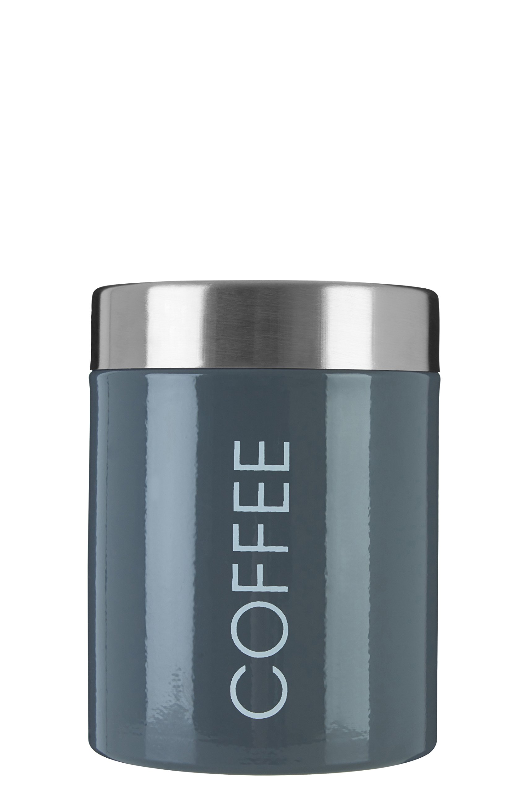 Premier Housewares 507501 Liberty Coffee Canister - Grey, H13 x W10 x D10cm