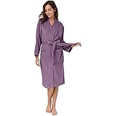 SIORO Women Terry Cloth Bath Robes with Pockets, Soft Long Cotton plush Kimono Wrap Bathrobe, Spa, Fuzzy Female nightgrown
