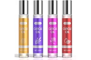 SHVYOG Cuticle Oil, Cuticle Oil for Nails, Nail Oil Treatment for Damaged Nails, Cuticle Oil Pen Nail Strengthener Hydrating Oil for Cuticle Care- Milk & Honey, Pomegranate, Rose, Lavender (4 * 10ml)