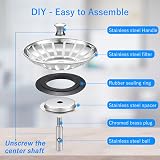 Tomario Upgraded Stainless Steel Sink Plug Strainer 84mm 304 Food Hair Catcher view 4