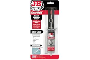 J-B Weld ClearWeld 5 Minute Epoxy, Clear, 14ml w/Static Mixer, (50114H)