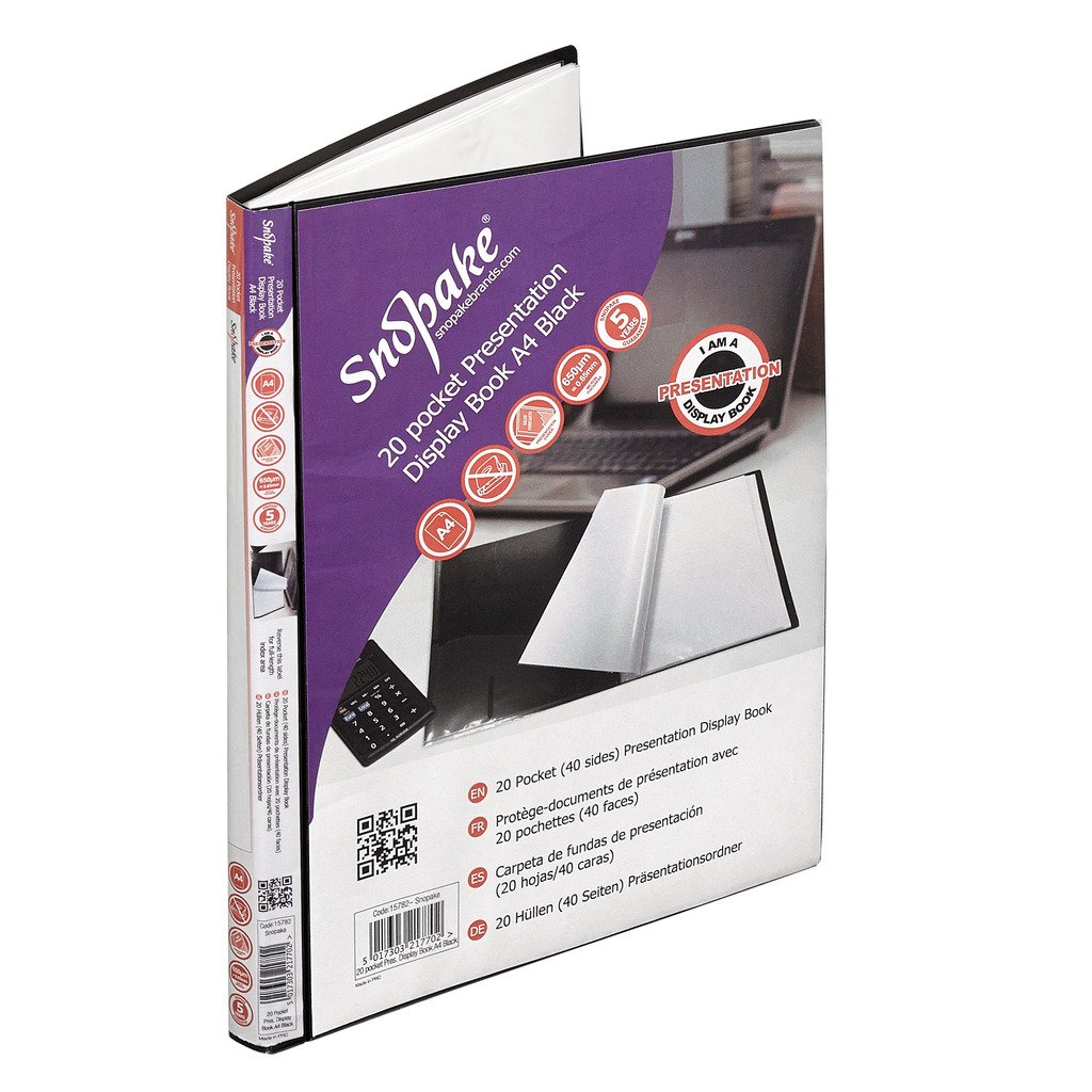 Amazon Com Snopake A4 Presentation Premium Display Folder Black
