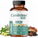 FIRSTORGANIC Women&rsquo;s Candida Cleanse &amp; Yeast Balance | 1600mg - 60Caps | 10-in-1 Herbal Parasite Detox Support with Oregano, Wormwood, Black Walnut &amp; Clove | Third-Party Lab Tested