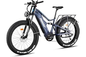 FREESKY 2000W Electric Bike with BAFANG Motor & 48V 30Ah Samsung Cells Battery, 35MPH Max Speed, 120 Miles Range, Full Suspension Mountain Ebike for Adults, 26" Fat Tires, Smart Keys, Hydraulic Brakes