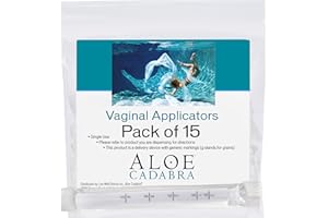 Aloe Cadabra Disposable Vaginal Applicators, Pack of 15