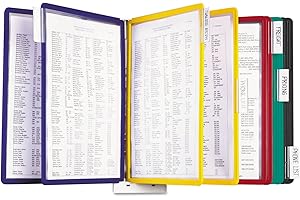 Durable Wall Mounted Reference System, 10 Double-Sided Panels, Letter-Size, Assorted Colors, SHERPA Design (554100)