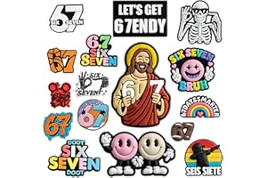 ZOBVEX 16-Pack "Six Seven" Shoe Charms, Funny 67 Meme Shoe Decorations for Clogs and Sandals, Trendy Viral 6-7 Merch for Teen