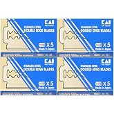 20 Kai Stainless Steel Double Edge Razor Blades