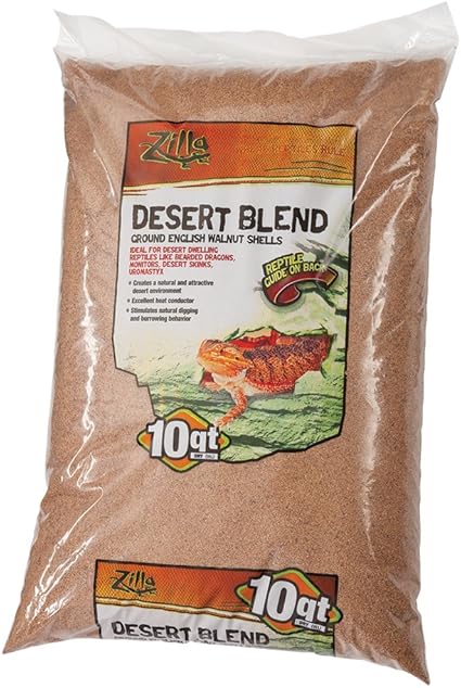 Zilla Ground English Walnut Shells Desert Blend 10 Quart Bag
