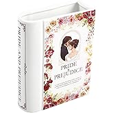 PORPAN Ceramic Book Vase for Flowers, Book Flower Vases White, Book Shaped Vase, A Book About Flowers Vase, Decorative Ceramic Vases for Home, Office, Dining Table(Pride)