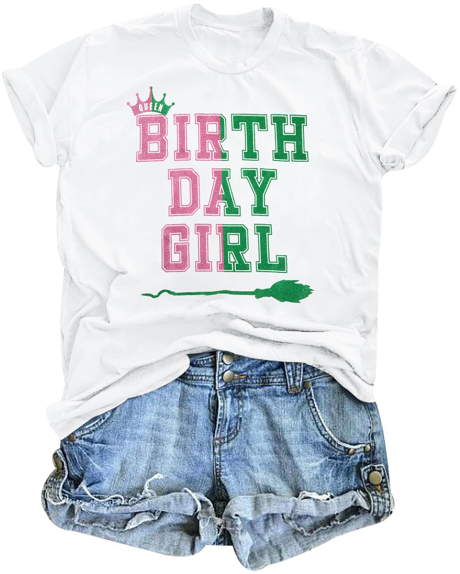 Photo 1 of ***SHIRT ONLY***MYHALF Musical Shirt Women Princess Shirts Changed for Good Shirts Musical Movie Short Sleeve Tee Gifts Clothes White L***SHIRT ONLY***