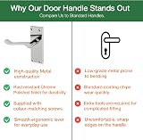 HANDLESTORE Victorian Scroll Door Handle Pack Polished Chrome Finish Pair view 6