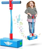 Toyzey Pogo Stick for Kids 3-12 Light Blue Foam Handle Safe Durable