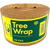 Treekote 3"x50' Tree Wrap - Weather Resistant Tree Protection - Tree Trunk Wrap for Frost, Sun and Moisture - Tree Guard for Fruit trees, Shrubs and Saplings - Non Toxic
