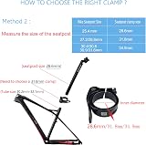 PLATT Bike Seat Post Clamp Aluminium Alloy Quick Release 28.6mm 31.8mm 34.9mm view 4