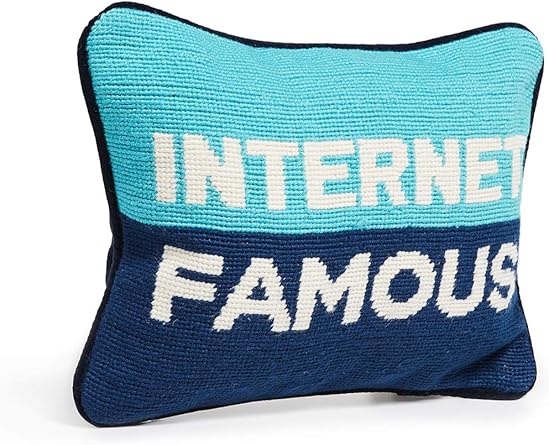 Amazon Com Jonathan Adler Women S Internet Famous Pillow Blue