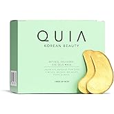 QUIA Hydrogel Eye Patches with Collagen – Depuff, Smooth Fine Lines & Hydrate in 15 Minutes – No-Slip, Soothing Formula – 20 Pairs for All Skin Types
