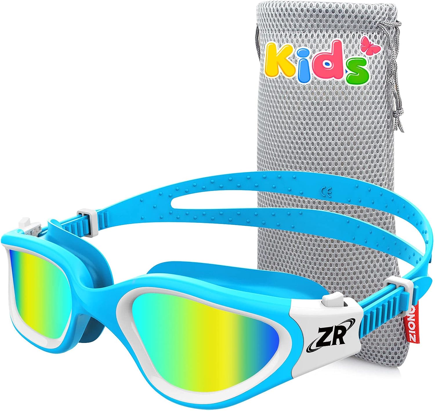 ZIONOR Kids Swim Goggles, G1MINI Polarized Swimming Goggles Comfort for Age 6-14, UV Protection Anti-Fog Adjustable Strap Fit for Child Boys Girls (Gold Lens) : Sports & Outdoors