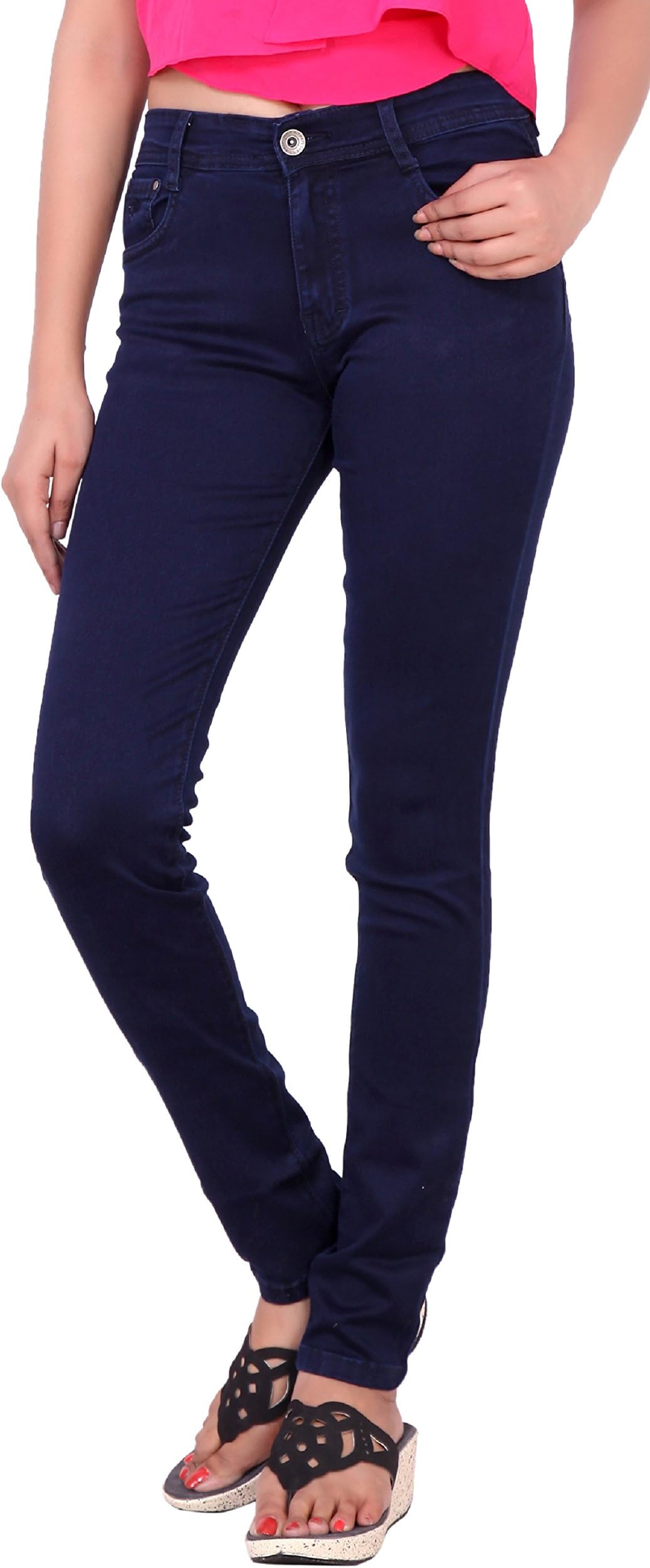AIRWAYS Slim Fit High Waist Stretchable Jeans for Women's