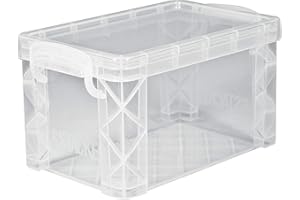 Advantus 40307 Super Stacker Storage Boxes, Hold 400 3 x 5 Cards, Plastic, Clear