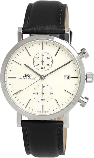 Amazon マスターウォッチ Master Watch 日本製 腕時計 ウォッチ カレンダー クロノグラフ スモールセコンド メンズ メンズ腕時計 腕時計 通販