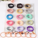 LUERFUN 300Pcs Elastic Hair Bands 2mm Hair Ties Ponytail Holders Multicolor No view 5
