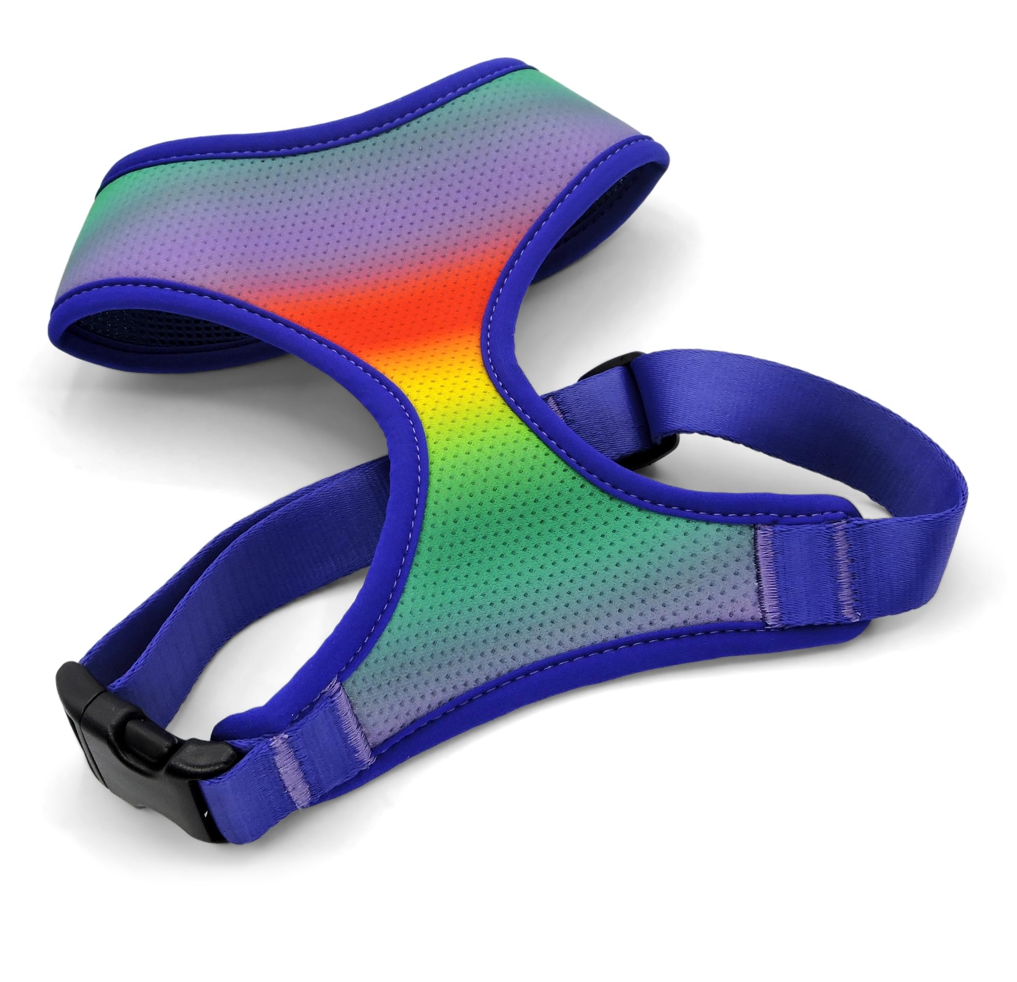 MORSO® Breathable Air Mesh Harness for Small Medium Dogs Rainbow Size L