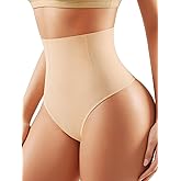 Yifumen Shapewear for Women Tummy Control Thong Compression Seamless Underwear High Waist Panties Body Shaper Shaping Girdle