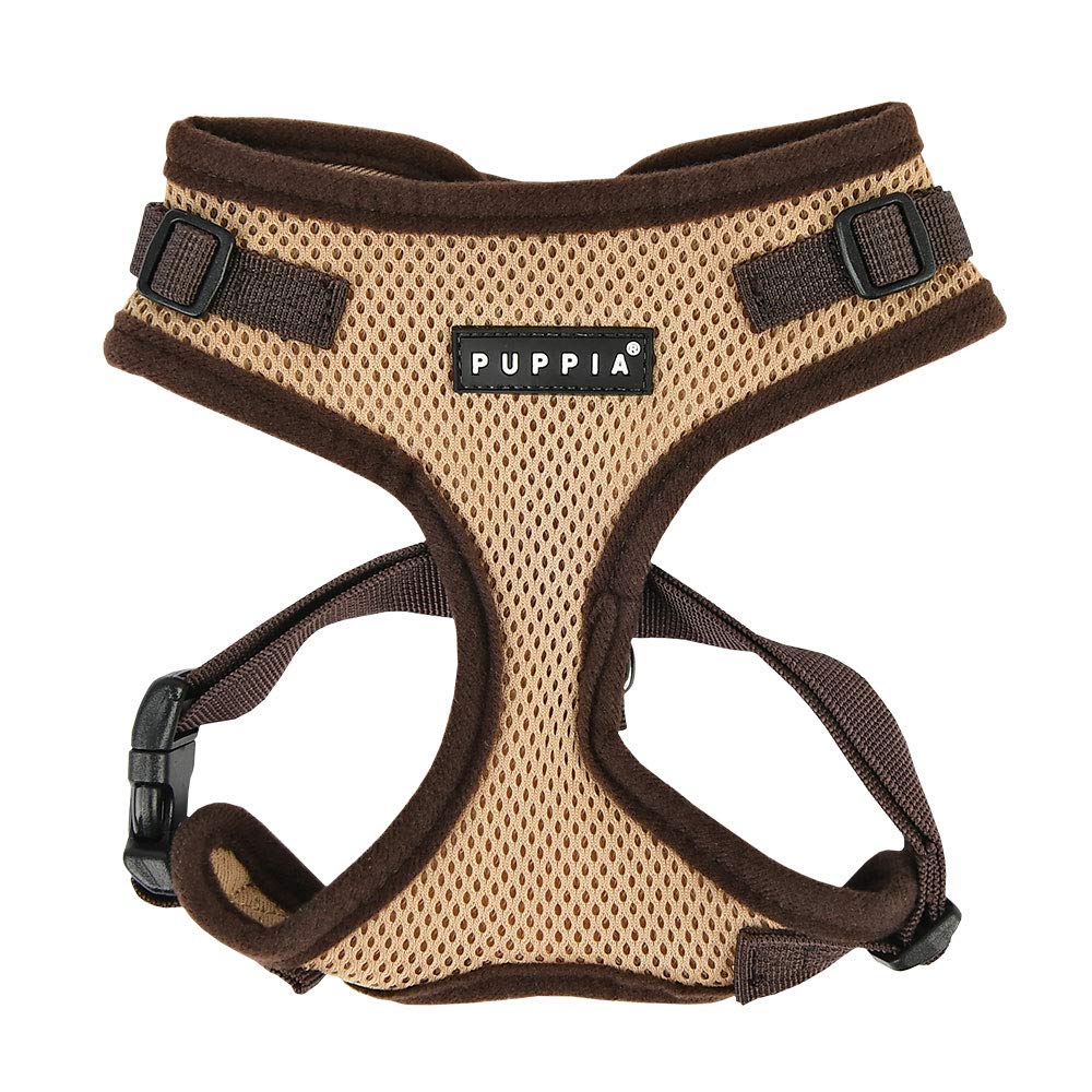 Puppia Ritefit Dog Harness small dog and medium dog harness - Adjustable and Super soft in many colours - Also usable as Puppy Harness - Anti Pull Dog Lead, Beige, XL โ image 1
