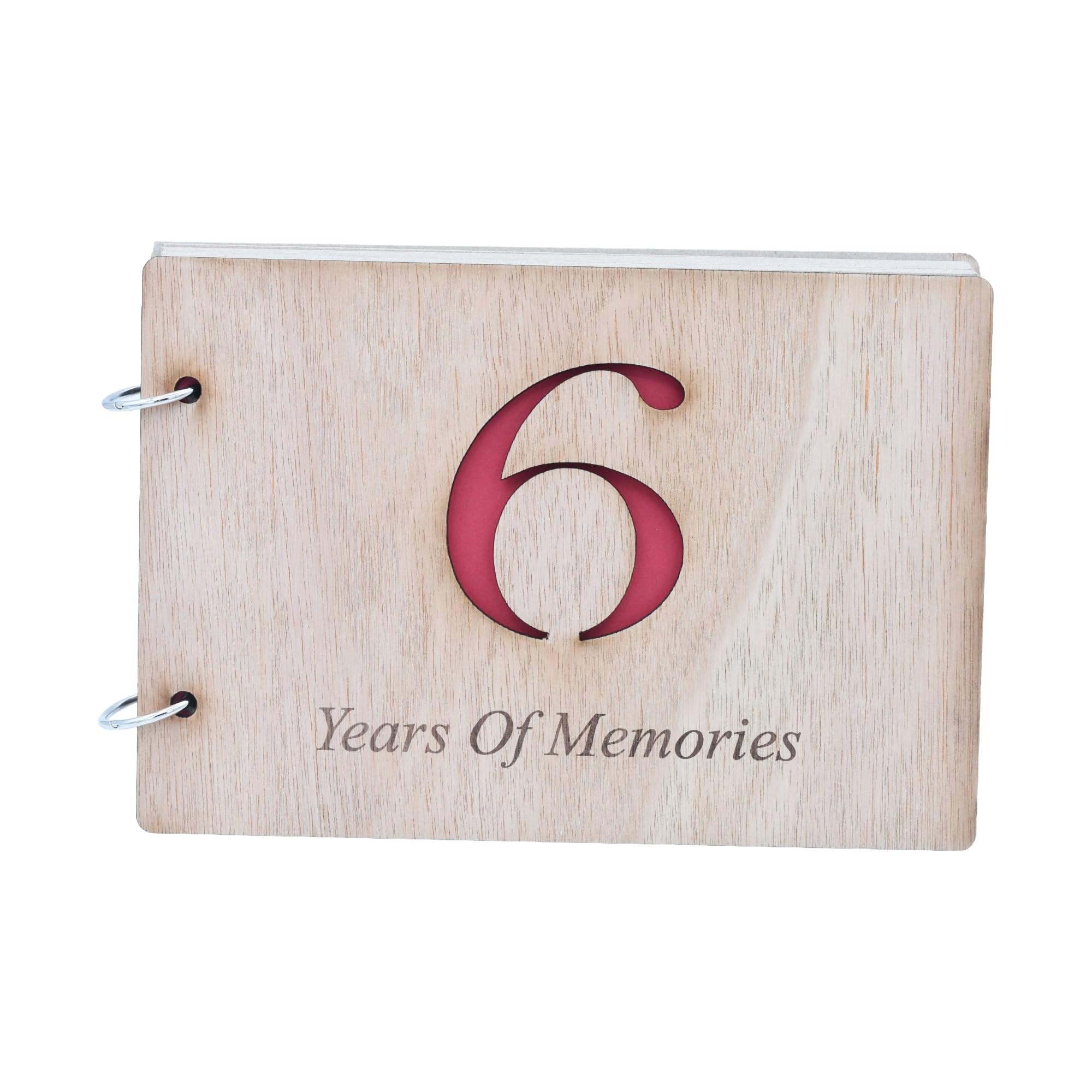 6th Anniversary Scrapbook - 6 Years Of Memories Add Photos and More
