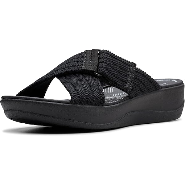 Amazon.com | Crocs Brooklyn Luxe Cross Strap Black 6 M | Flats