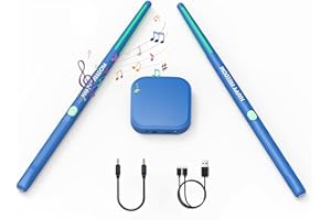 ZUNATE Virtual Electronic Drum Set, Portable Percussion Electric Drum Sticks with 3D Motion Sensing Technology, Portable Electronic Drum Set MIDI Drum for Beginners Students and Adults