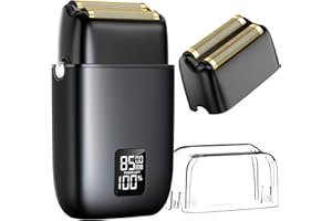 FISHCOVERS Electric Razor for Men, Beard Trimmer Face Double Foil Shaver with 3 Adjustable Speed, Close Shaving Head Shavers Cordless Rechargeable Waterproof Razors for Professional Barbers and Stylists