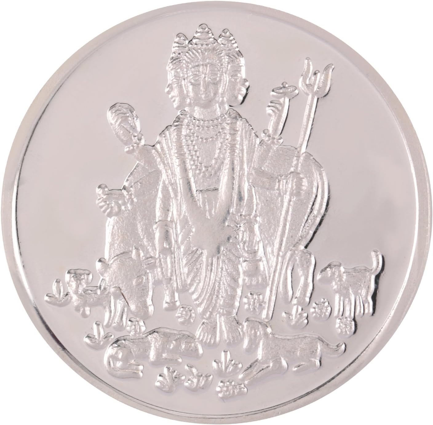 BIS Hallmarked Silver Coin 10 grams Datta Guru (Dattatreya)