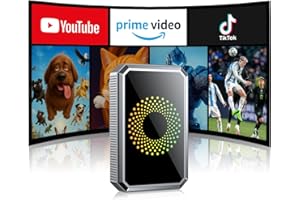 LAMTTO 3-in-1 Wireless Carplay Android Auto Adapter Built-in Net-Flix YouTube Tiktok Apps Magic AI Box Video Player with Dual-Band WiFi USB Drive for OEM Wired Car Play Cars