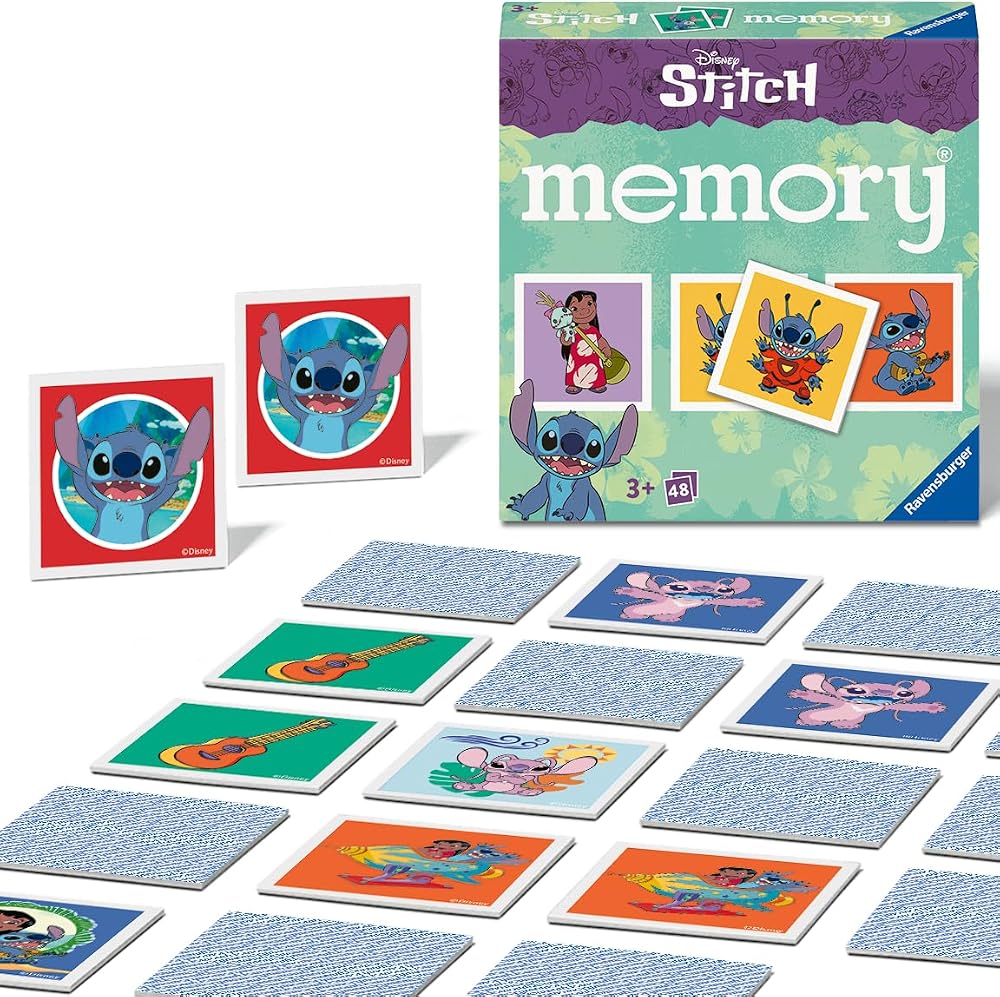 Ravensburger Disney Stitch Mini Memory Game 48 Cards 2-6 Players
