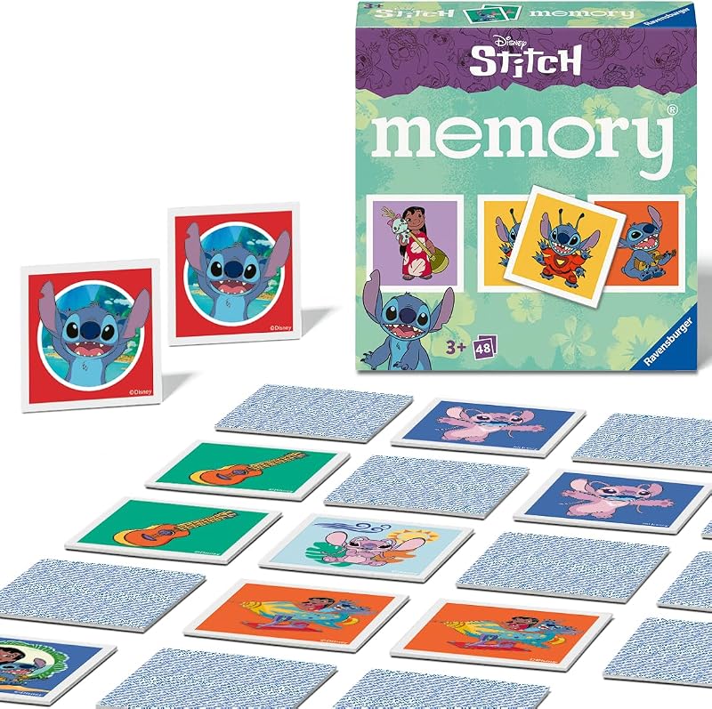 Ravensburger Disney Stitch Mini Memory Game 48 Cards 2-6 Players