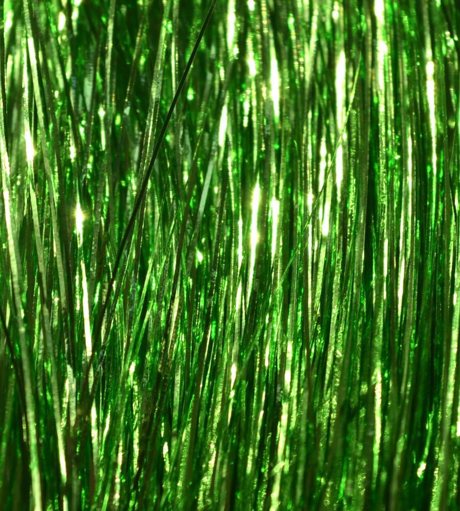 Hair Tinsel - Sparkling Emerald Green 100 Strands 100% Silk!