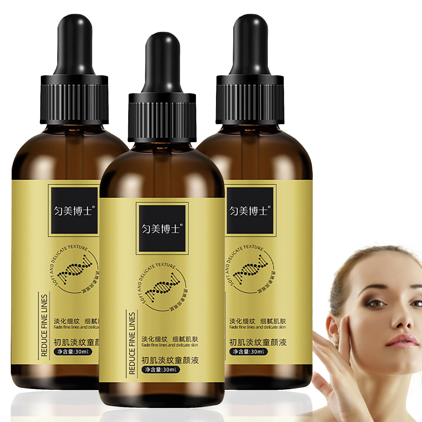 Photo 1 of 3 Pcs Anti Wrinkle Firming Serum, Anti-Aging Lifting Face Skin Plump Hydrate Moisturize Reduce Fine Lines for All Skin Types.