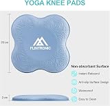 flintronic Yoga Knee Pad 2PCS Non-Slip TPE Mat for Knees Elbows Ankles Blue view 2