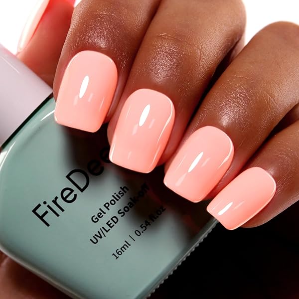 Amazon.com : Ozzeal Gel Polish,0.5 Fl Oz Light Coral Orange Peach