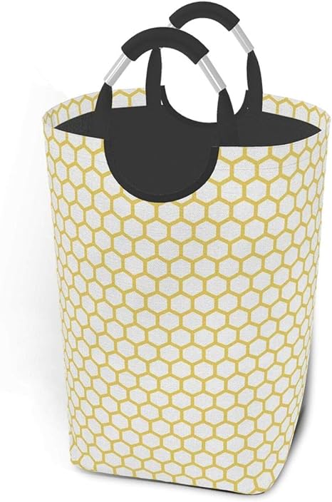 Amazon Co Jp Mimuti ランドリーバスケット 六角形パターンハニカム蜂の巣単純な幾何学的モノクロ ランドリーバッグ 洗濯かご おりたたみ 洗濯カゴ おしゃれ 収納ボックス おもちゃ収納 Home Kitchen