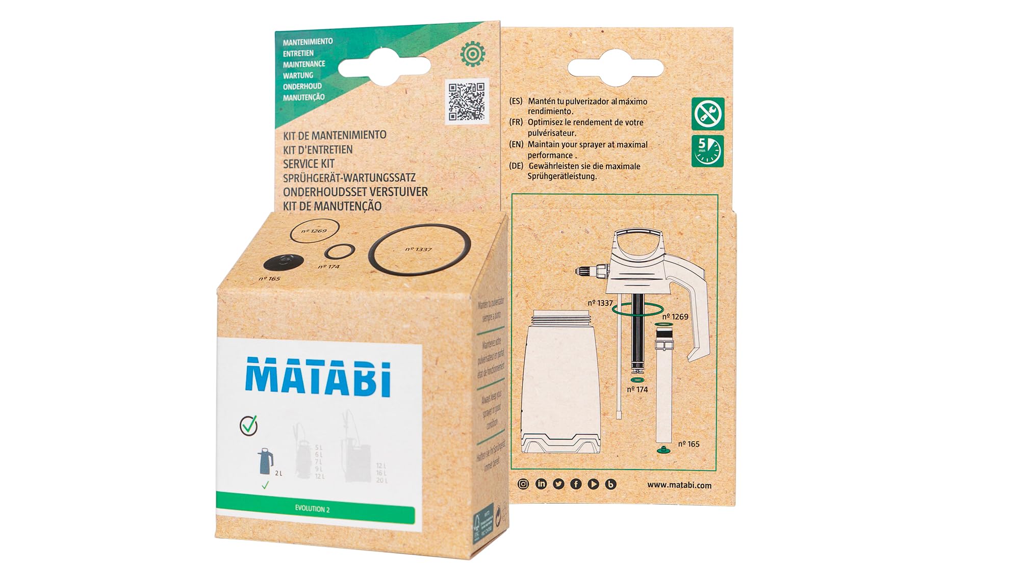 Matabi - Maintenance Kit for Berry and Style 1.5L Sprayers - Maximises Performance and Durability - Made in Spain
